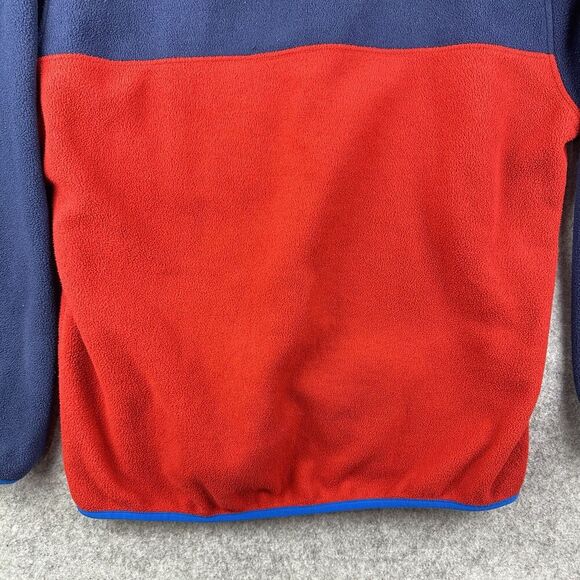 Patagonia Synchilla Snap T Fleece Pullover Mens L Navy Andes Blue Red Retro 2014 - Picture 8 of 12